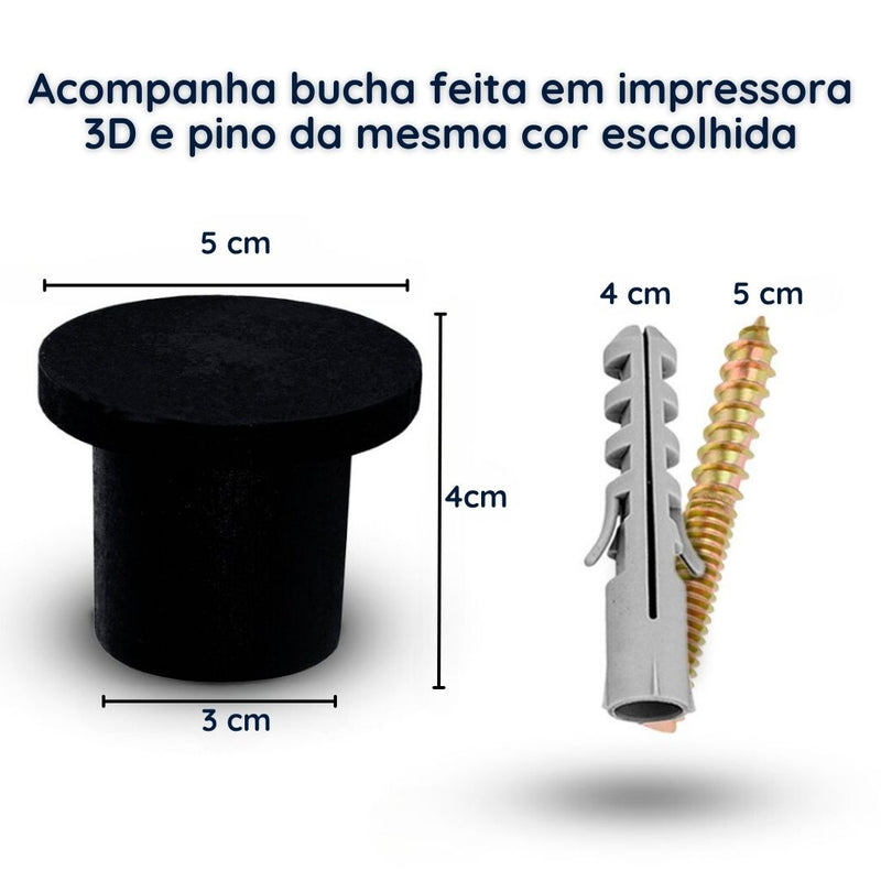 Espelho Redondo Decorativo Com Costura Para Parede Com Alça - 30 cm de diâmetro