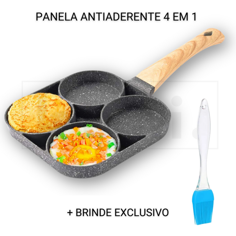 Frigideira Antiaderente 4 em 1 + BRINDE