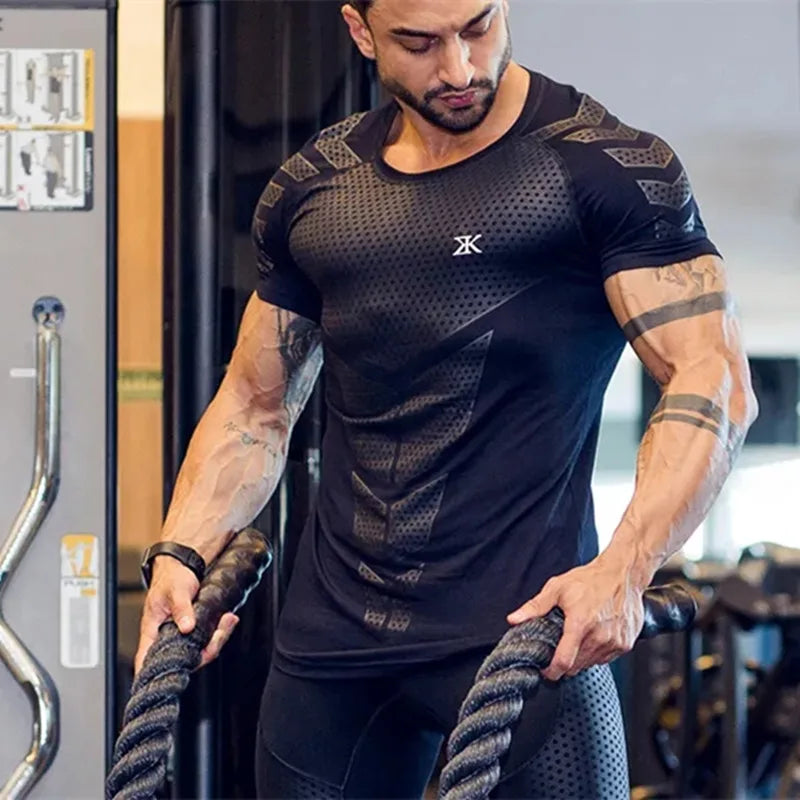 Camiseta Esportiva Dry Fit Masculina de Secagem Rápida